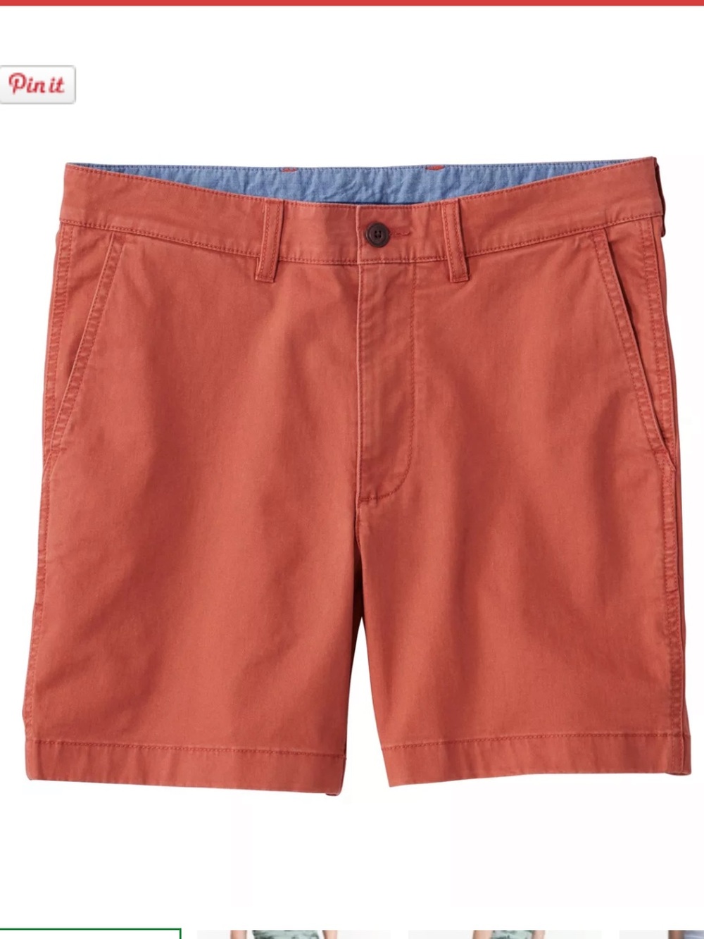 LL Bean Men’s Lakewashed Stretch Khaki Shorts 6” Inseam size 40